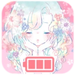 battery widget flowery kiss android application logo